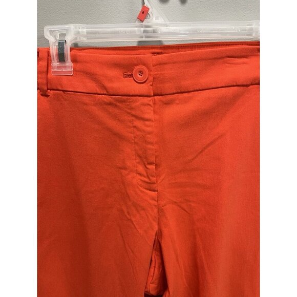 Lane Bryant Women's 20 Long Coral Orange Stretch Pants Plus Ladies Casual Work - Picture 2 of 4